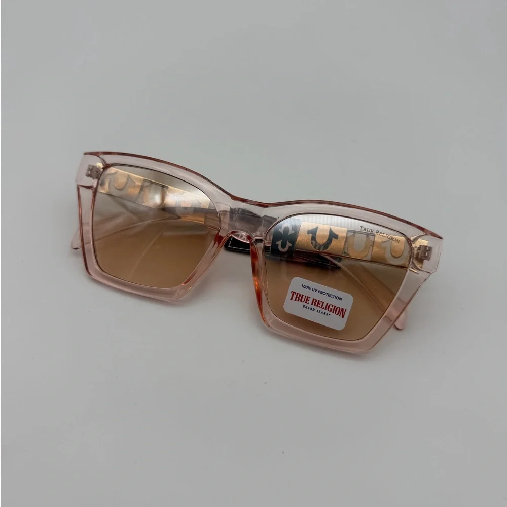 True‎ Religion Pink and Gold Sunglasses